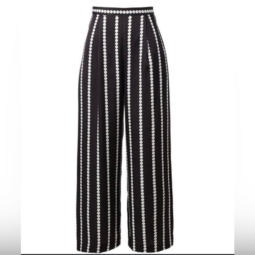Finders Keepers Black and white dot flowy pants